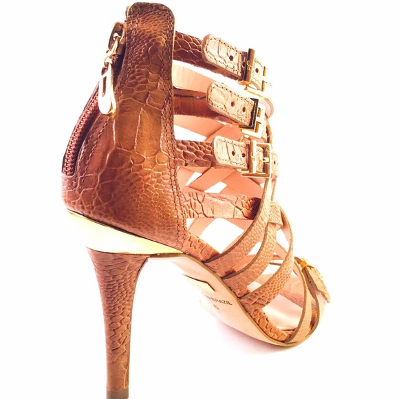 ALINA sexy Brazilian leather strappy heels - Picture 3 of 3